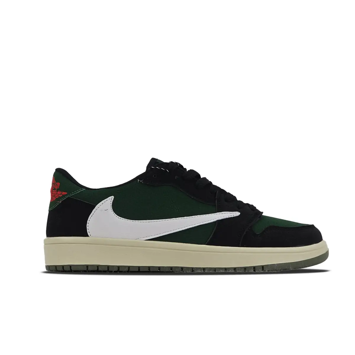 کتونی نایک ایر جردن 1 تراویس اسکات مشکی سبز